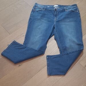 Lane Bryant Jean Women's sz 24 Signature Fit Mid Rise Straight Denim